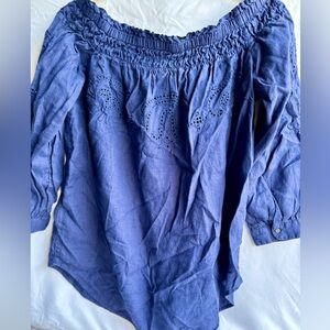 Ralph Lauren Navy Off Shoulder